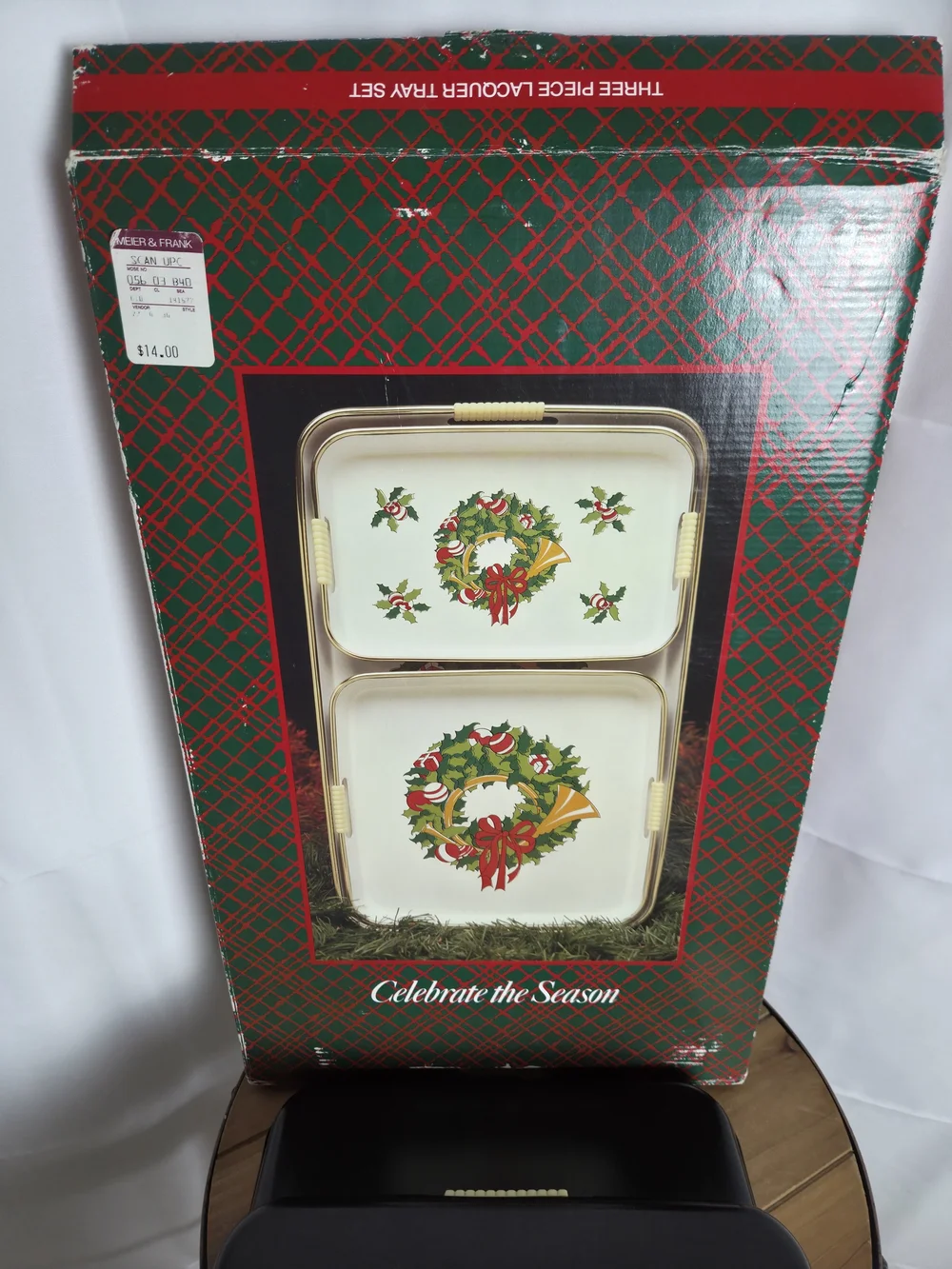 Vintage...Three Piece Lacquer Tray Set.